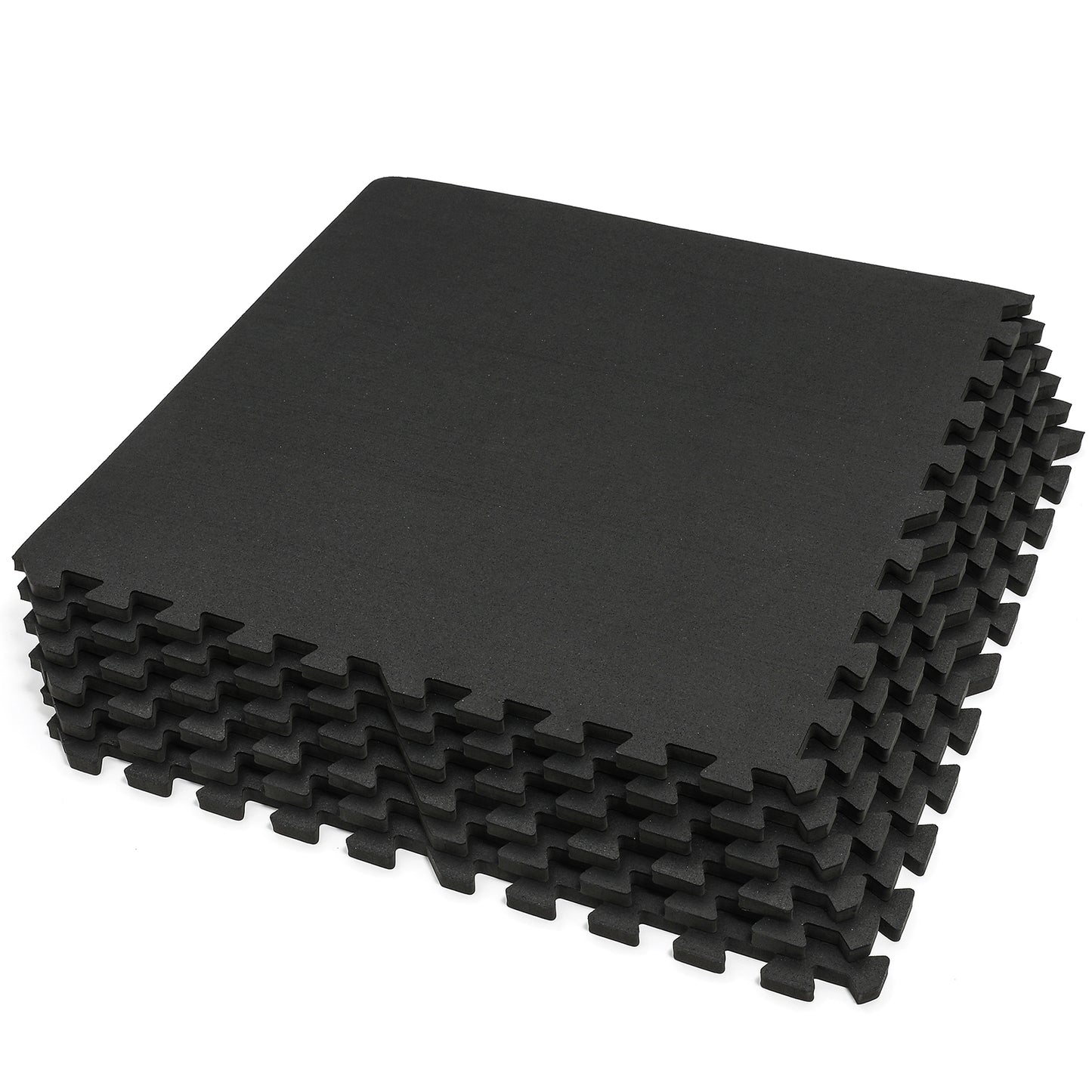 SUPERJARE Exercise Equipment Mats, Black - 9601D - SUPERJARE