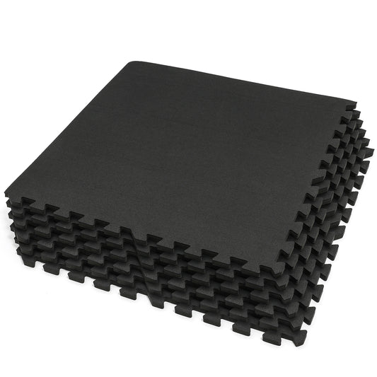 SUPERJARE Exercise Equipment Mats, Black - 9601D - SUPERJARE