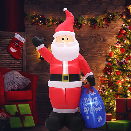 SUPERJARE 9 Ft Christmas Inflatable Santa Claus - 10209 - SUPERJARE