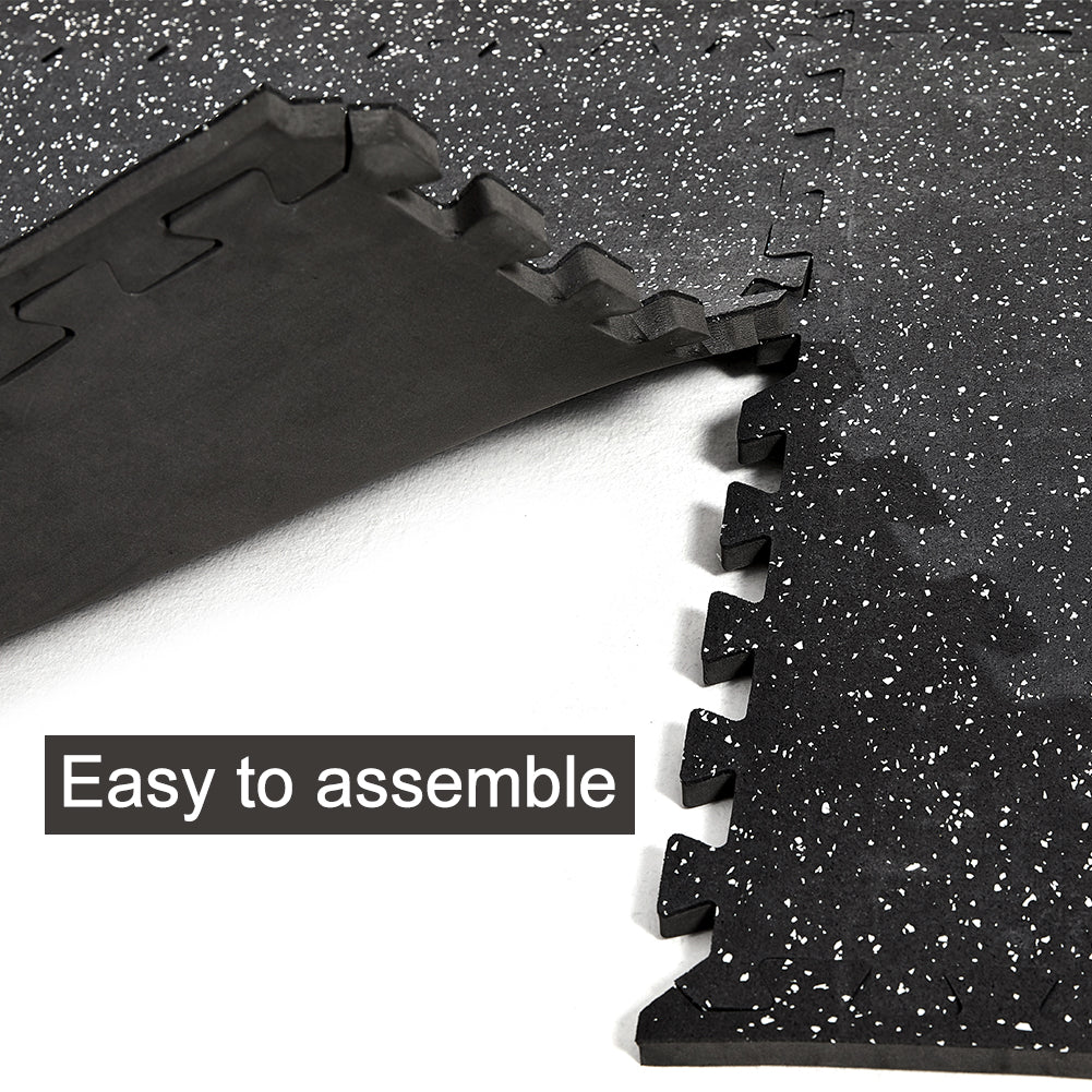 SUPERJARE Exercise Equipment Mats, Gray - 9601BT - SUPERJARE