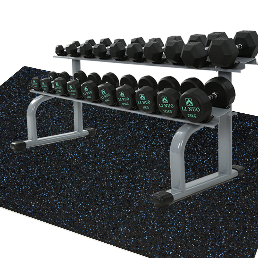 SUPERJARE Exercise Equipment Mats, Blue - 9601L - SUPERJARE