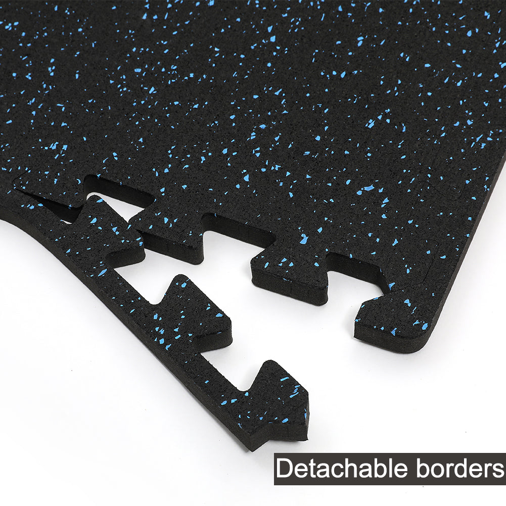 SUPERJARE Exercise Equipment Mats, Blue - 9601L - SUPERJARE