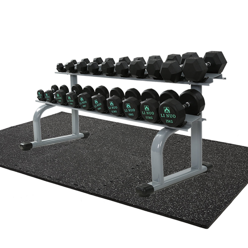SUPERJARE Exercise Equipment Mats, Gray - 9601BT - SUPERJARE
