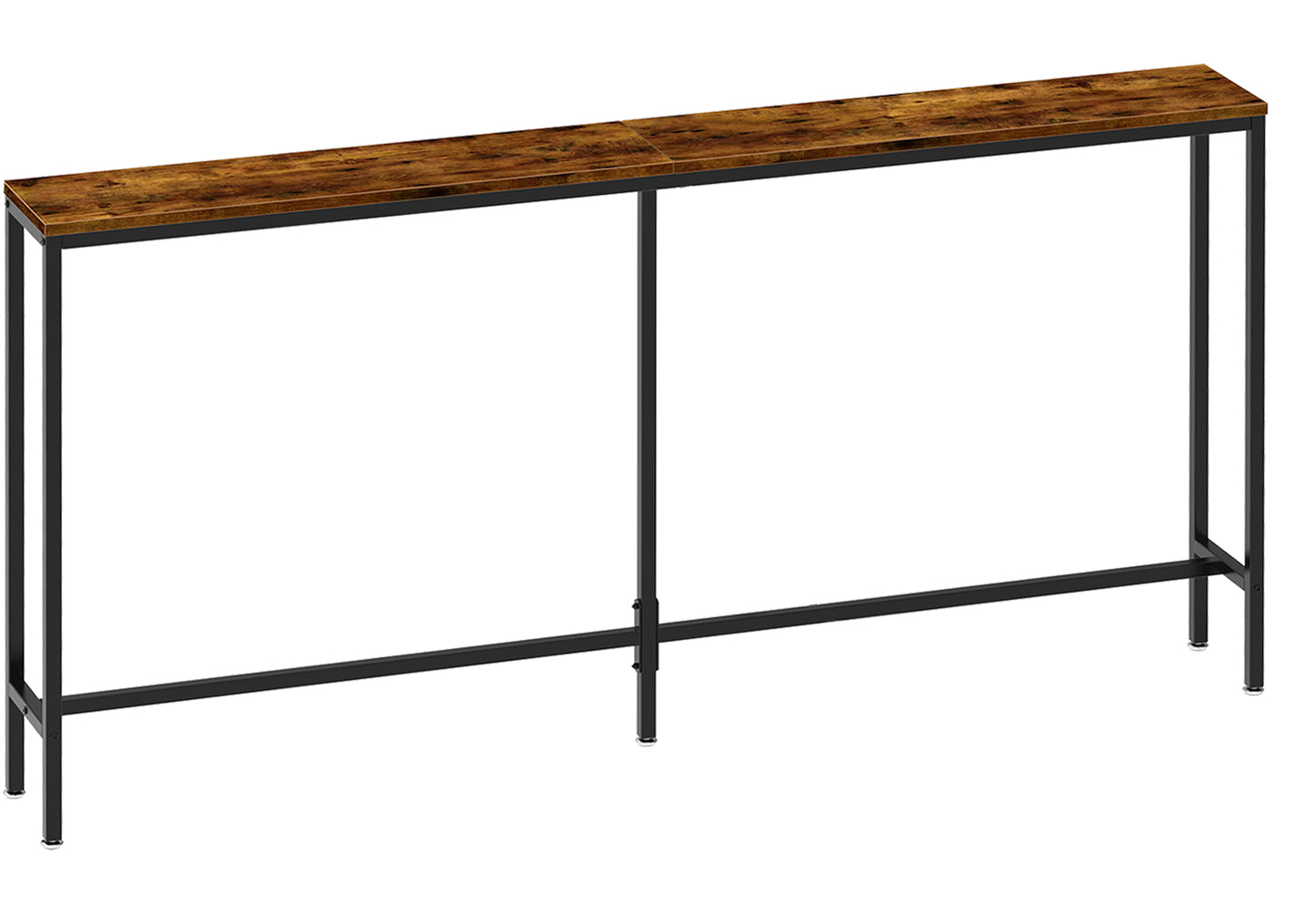 SUPERJARE 63’’ Narrow Entryway Table, Console Table, Vintage Brown, 7928Z