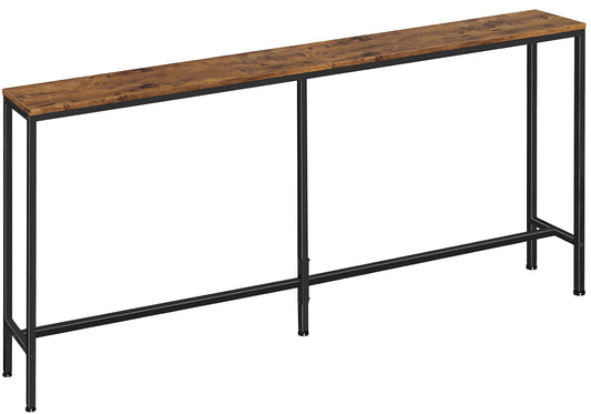SUPERJARE 70.8 Inch Console Table, Entryway Table, Vintage Brown, 7942Z