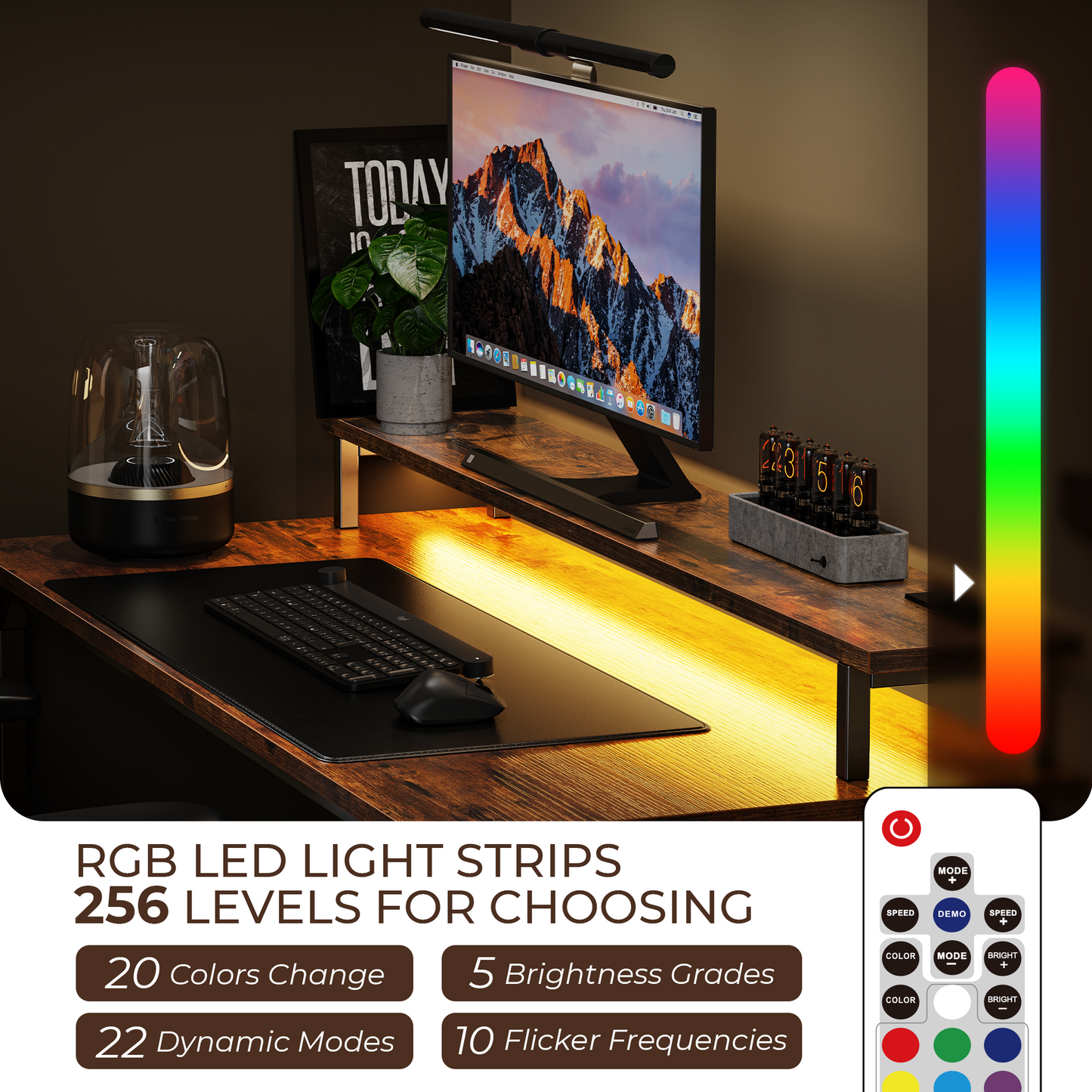 LED Light Strip for Computer Desk - P0286