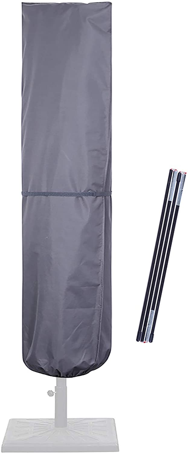 SUPERJARE Patio Umbrella Cover, Gray - 3202H - SUPERJARE