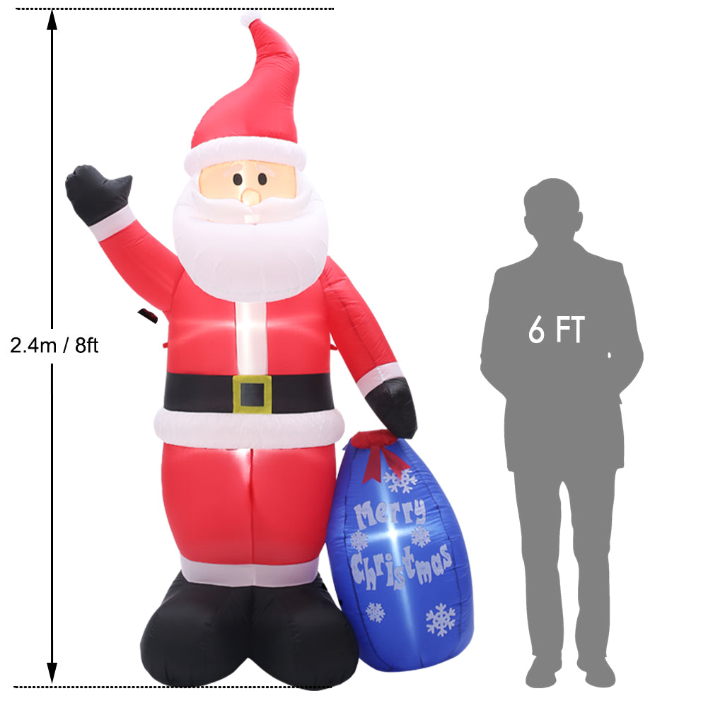 SUPERJARE 9 Ft Christmas Inflatable Santa Claus - 10209 - SUPERJARE